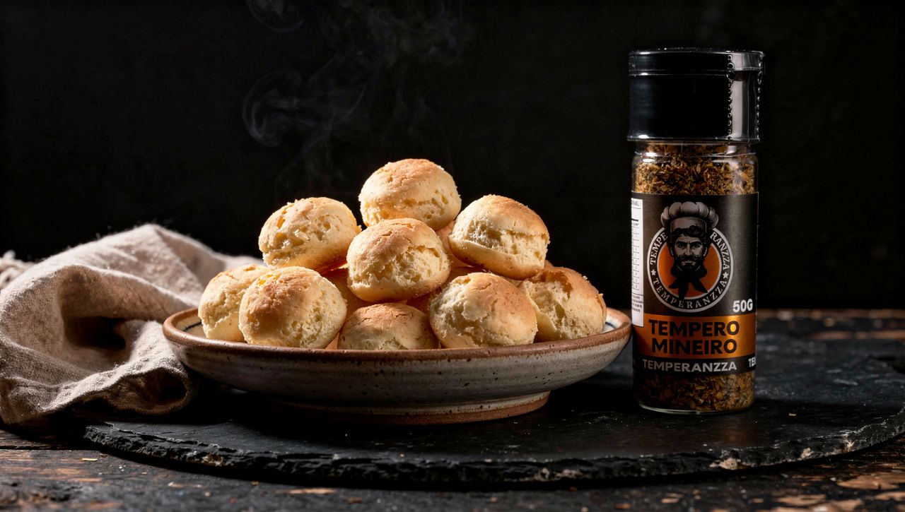 Pão de queijo com Tempero Mineiro Temperanzza