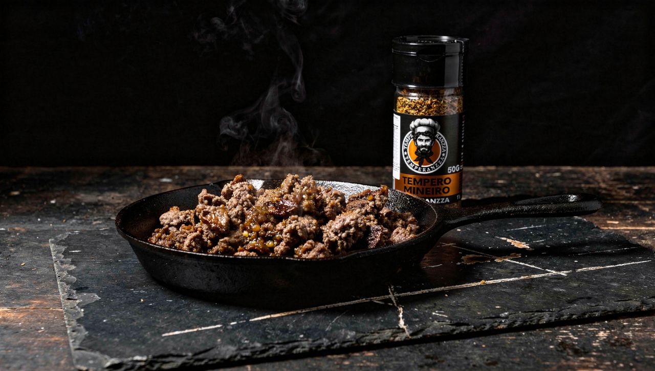 Carne moída refogada com Tempero Mineiro