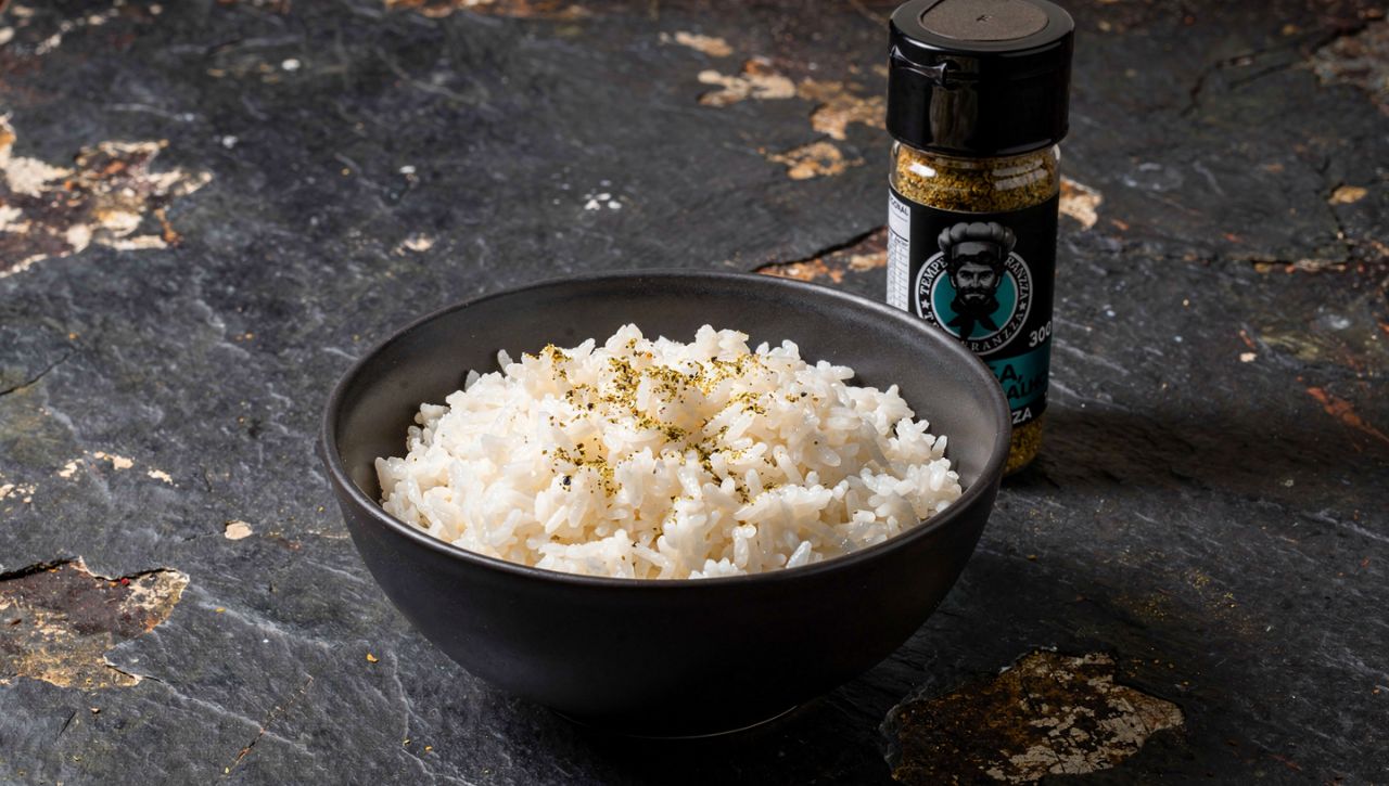 Arroz soltinho com Cebola em Pó