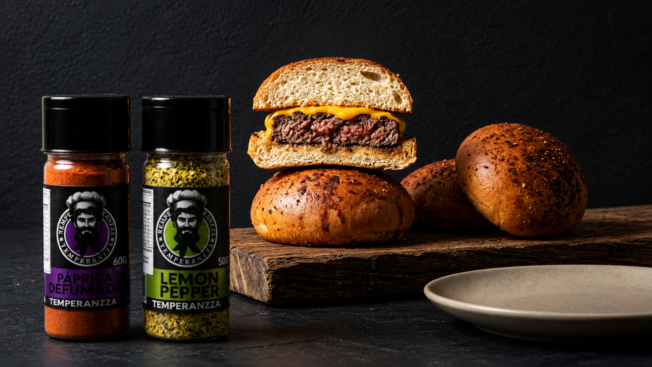 Versão Hambúrguer: estrutura firme e sabor realçado com Lemon Pepper.